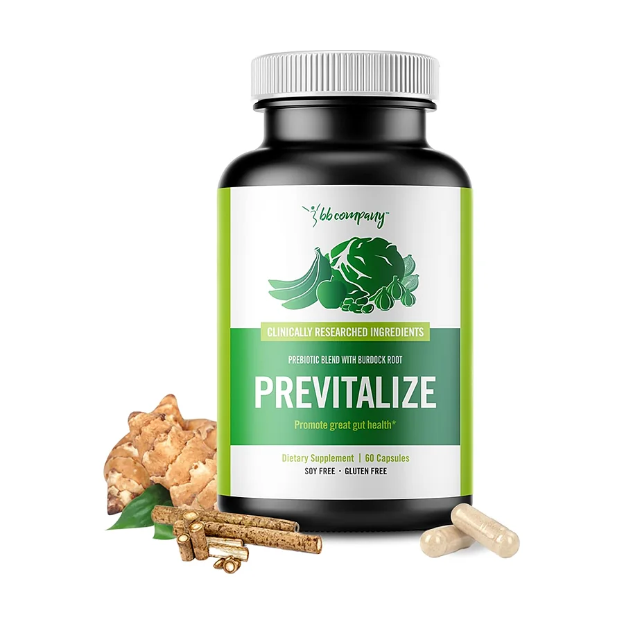 60 Capsules Previtalize Probiotic Element Food Capsules, Probiotic Fiber