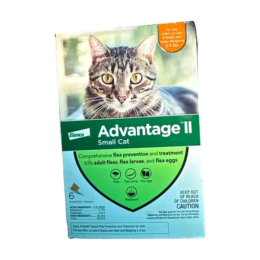 Advantage II Flea Treatment For Small Cats 5-9lbs 6 Doses