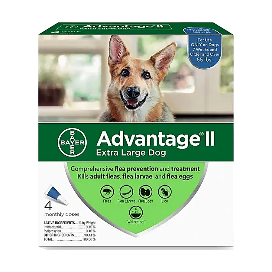 Advantage II for Extra Large Dogs over 55 Lbs