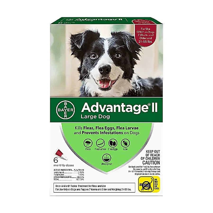 Advantage II Large Dog| Dogs 21-55 lbs.