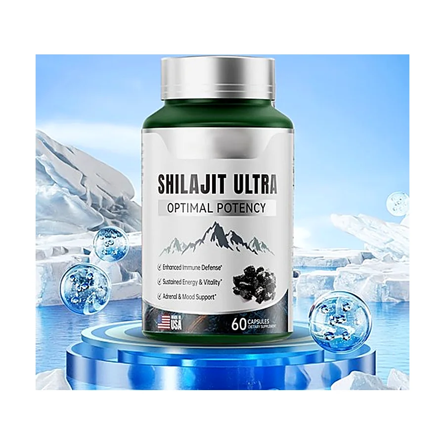 Flynew Shilajit Ultra Optimal Potency, Shilajit Extract with L-Arginine, 60 Capsules