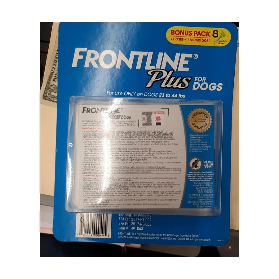 Frontline Plus Flea and Tick Treatment for medium Dogs 23-44 LBs 6 Doses