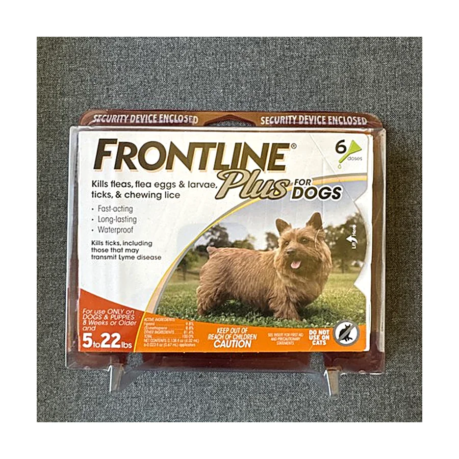 Frontline Plus Flea and Tick Treatment for Small Dogs 5-22 LBs 6 Doses