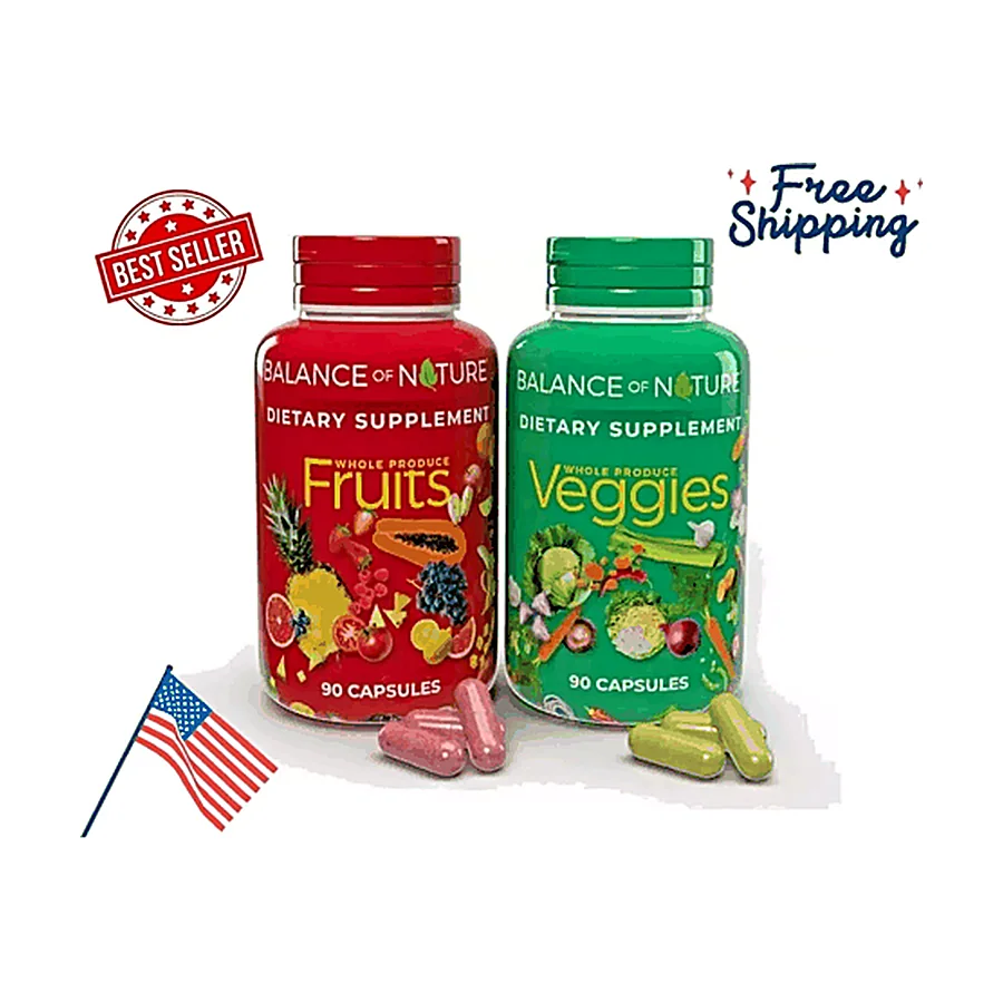 Fruits and Veggies Whole Food Supplement Superfood 180 Capsule