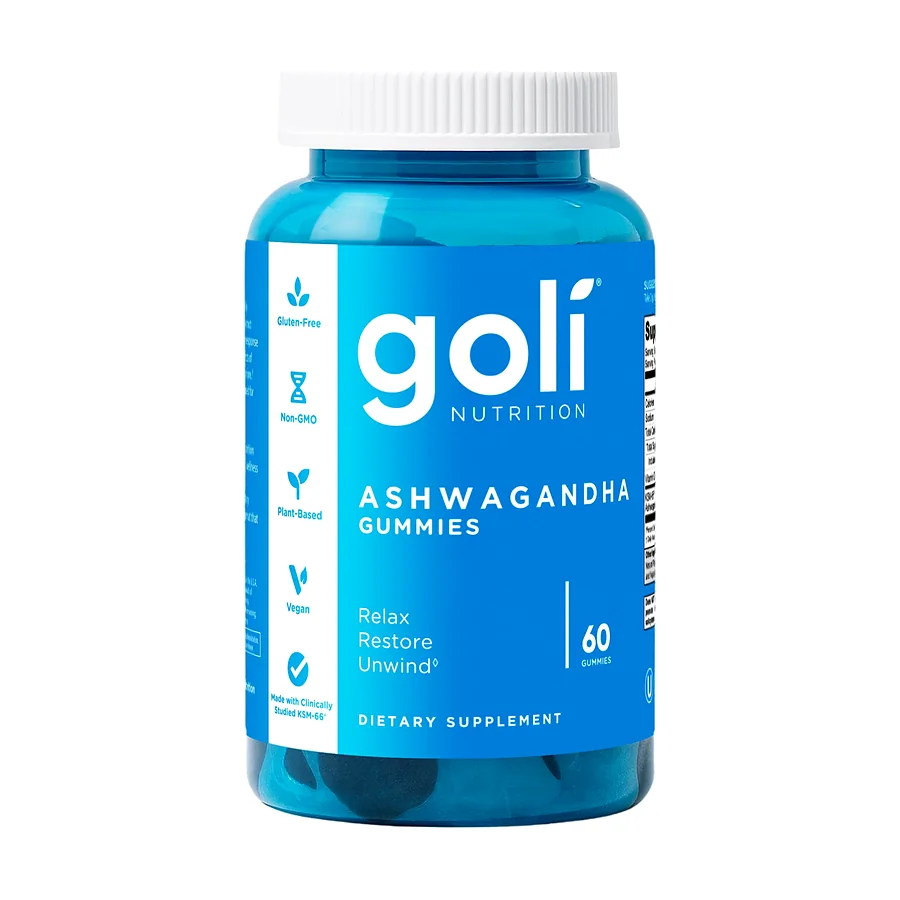 Goli Nutrition Ashwagandha Gummies, Mixed Berry Flavor, 60 Ct