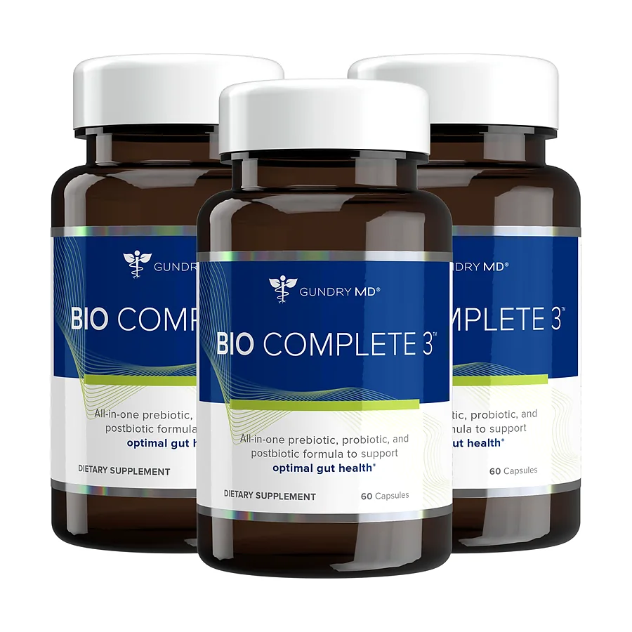 GUNDRY MD BIO COMPLETE 3 Capsules 60 Count NEW PreBiotic & PostBiotic
