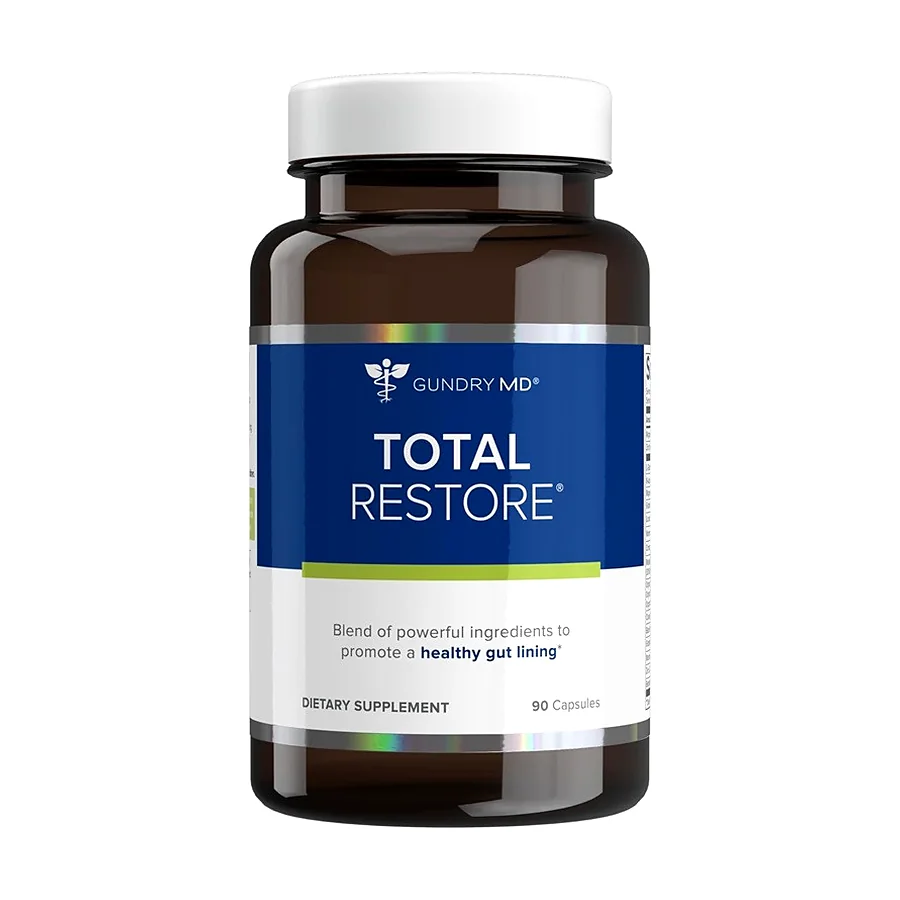 Gundry MD Total Restore Gut Lining Support, Digestive Supplement for Gastrointestinal Wellness, Gut Health Supplement, Gut Health for Women and Men, 90 Capsules, 30 Day Supply