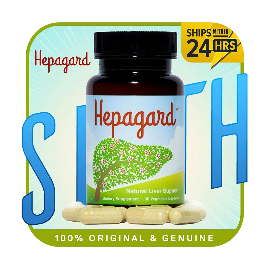 Hepagard Natural Liver Support Supplement with N-Acetyl Cysteine (NAC) 30 Capsule