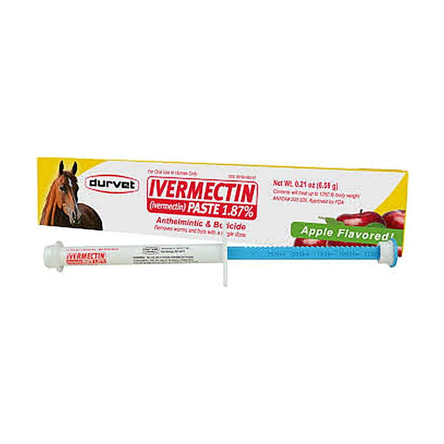 1TUBES Ivermectin Paste Dewormer - 6.08g dose @ 1.87%-Apple flavored