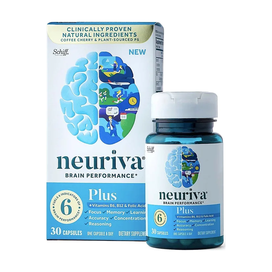Schiff Neuriva Plus Fast-Acting Brain Performance Capsules - 30 Count