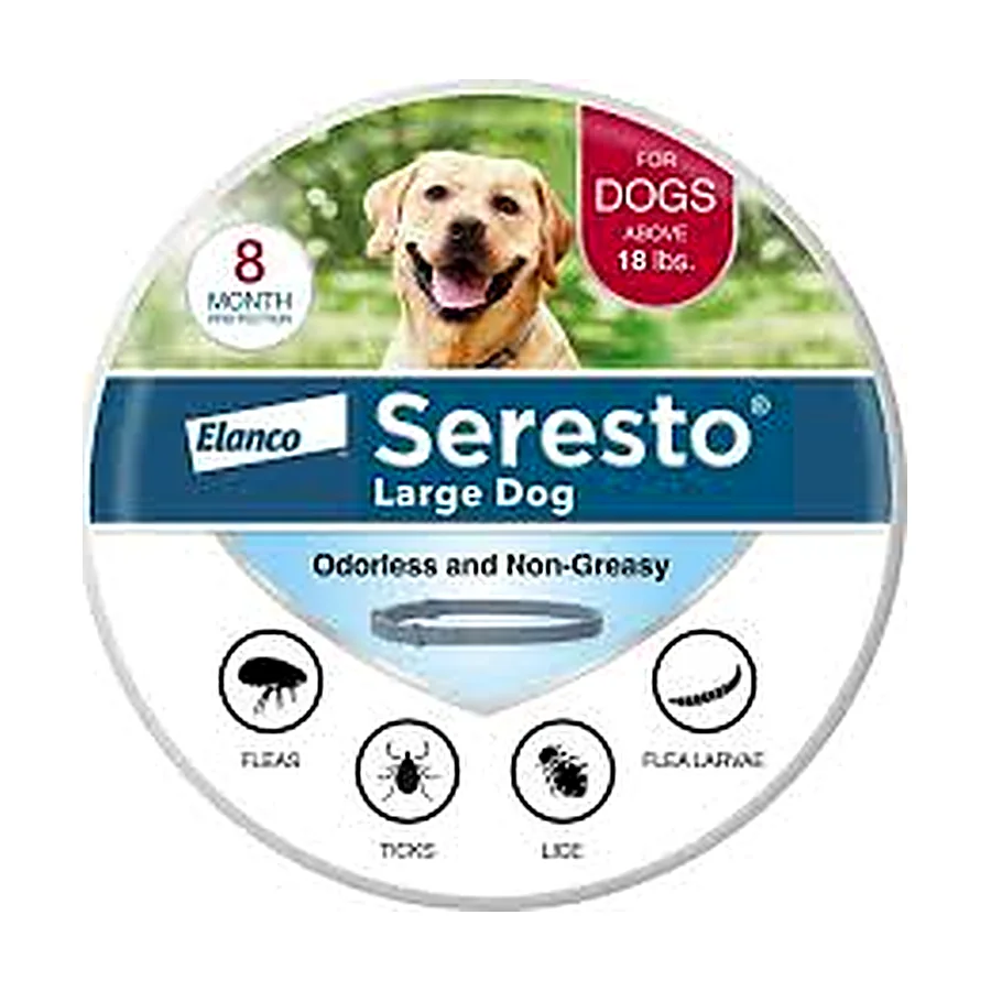 Seresto by Elanco Large Dog Flea & Tick Treatment 8mth Prevention Collar 18 Lbs+