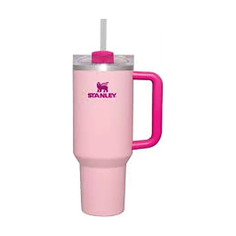 Flamingo Barbie pink Stanley Quencher H2.0 FlowState Tumbler 40oz Cup w/box